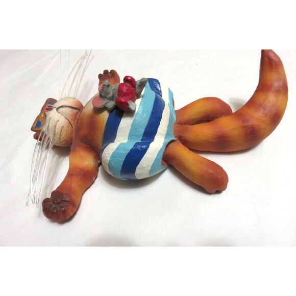 Cagey Critters Fat Orange Cat Figurine • Possible Dreams • 1998 Pre-Owned - Picture 3 of 5